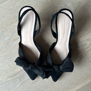 Loeffler Randall slingback low / kitten heel with bow detail (10)